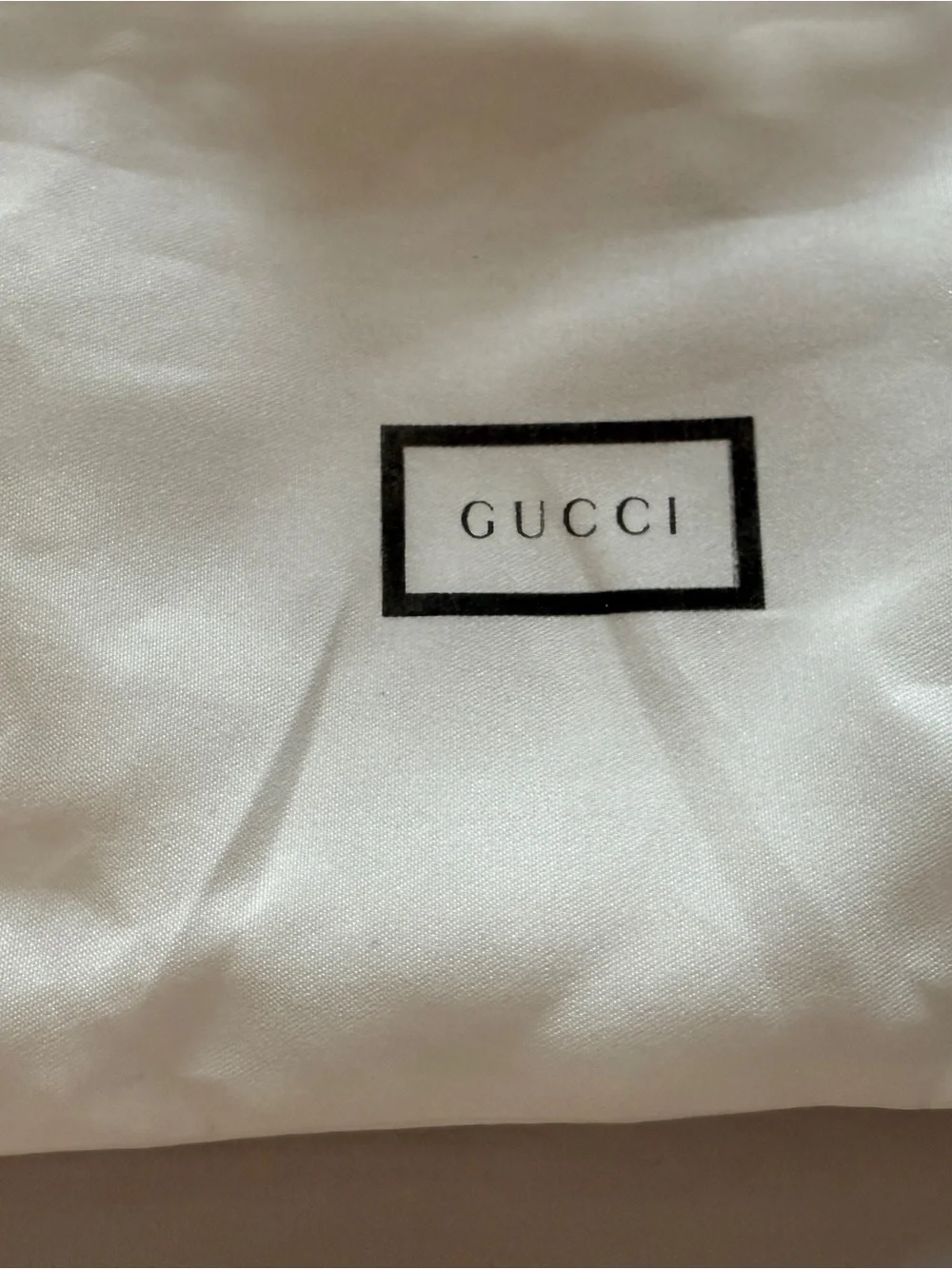 2 X Gucci Belt Dust Bag White With black Gross grain Drawstring 6.5” X6” Storage